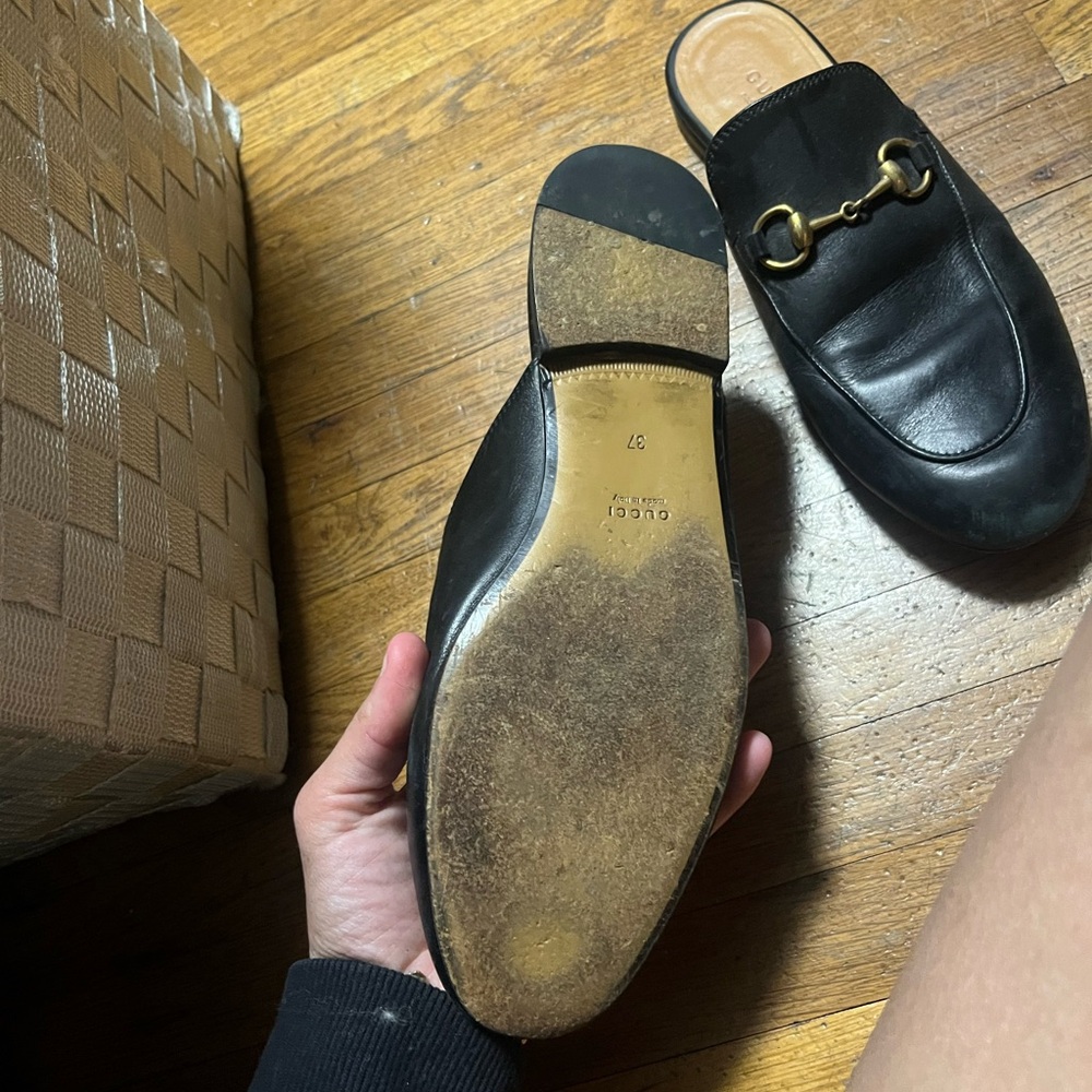 Gucci Princetown Mules - Black 37 - Picture 6 of 6